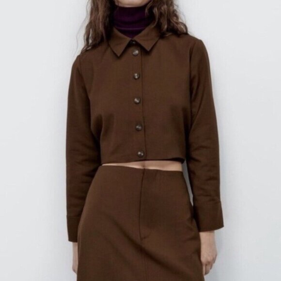 NWT ZARA | Cropped Jacket | Sz. M - Picture 2 of 8